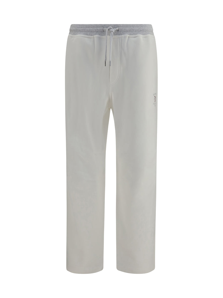 Cotton Pants Off White+perla Cotton; Elastane