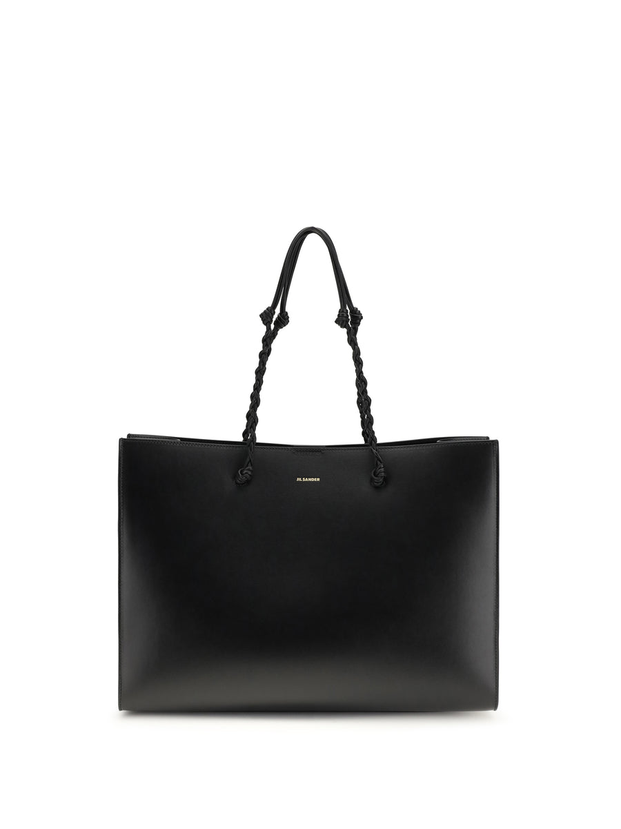Tote Bag Tangle Black Leather Calf Shoulder