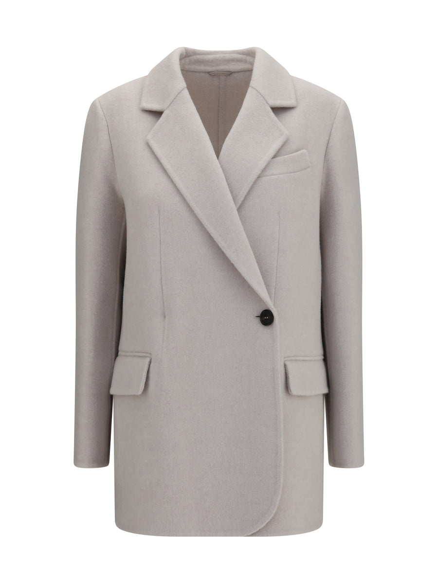 Brunello Cucinelli 90% Merino Wool blazer in beige