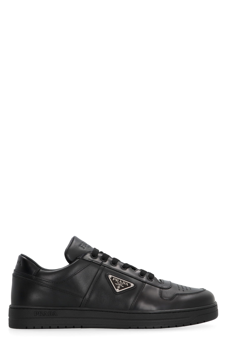 Downtown Leather Low-Top Sneakers Black Calfskin Trainers