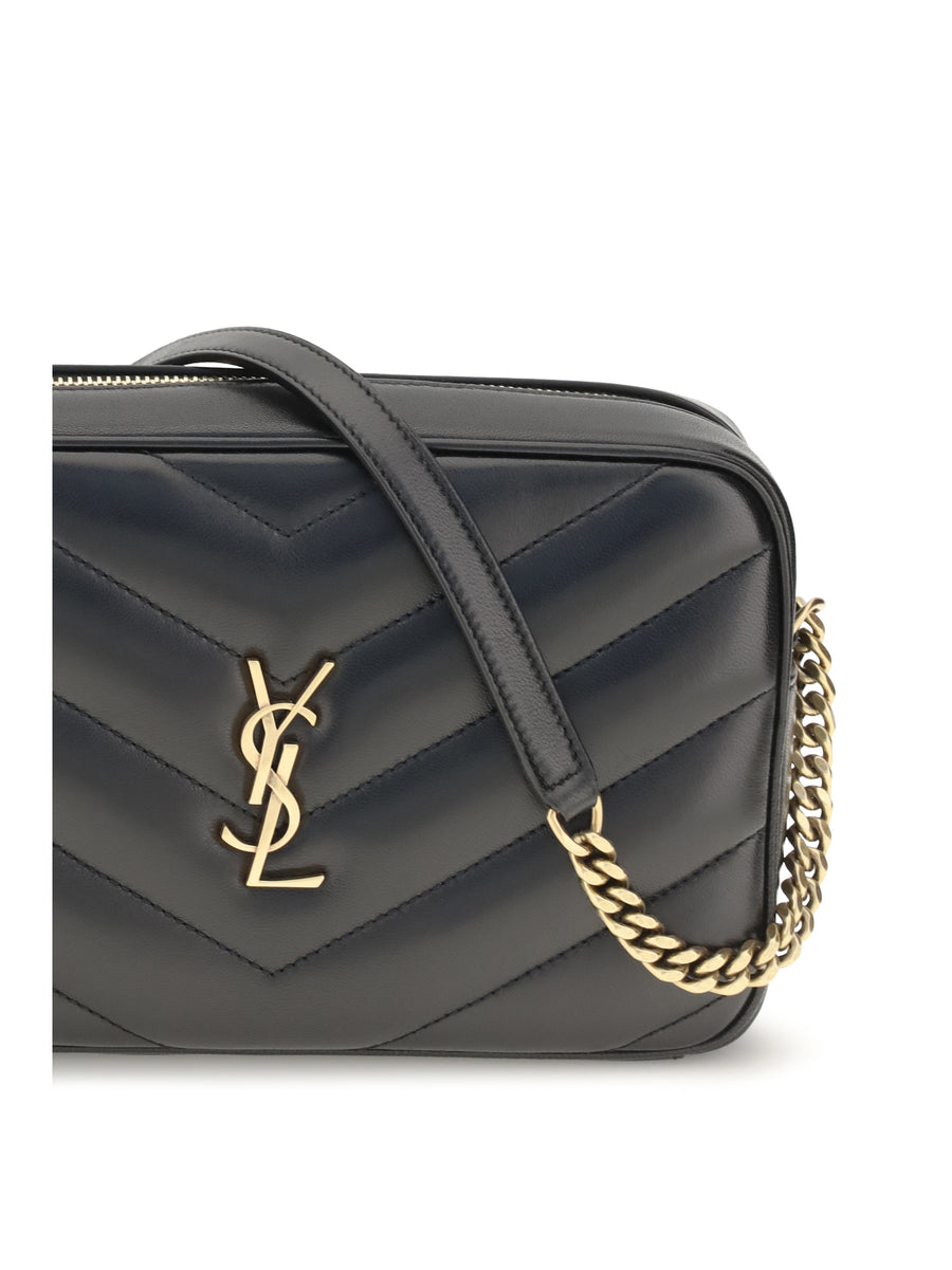 Crossbody Bag Loulou Matelassé Leather Black Lamb Shoulder