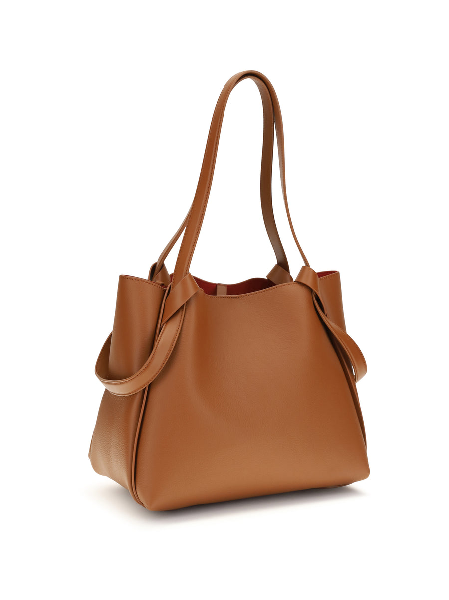 Tote Bag Bettina Tan Calf Leather Shoulder
