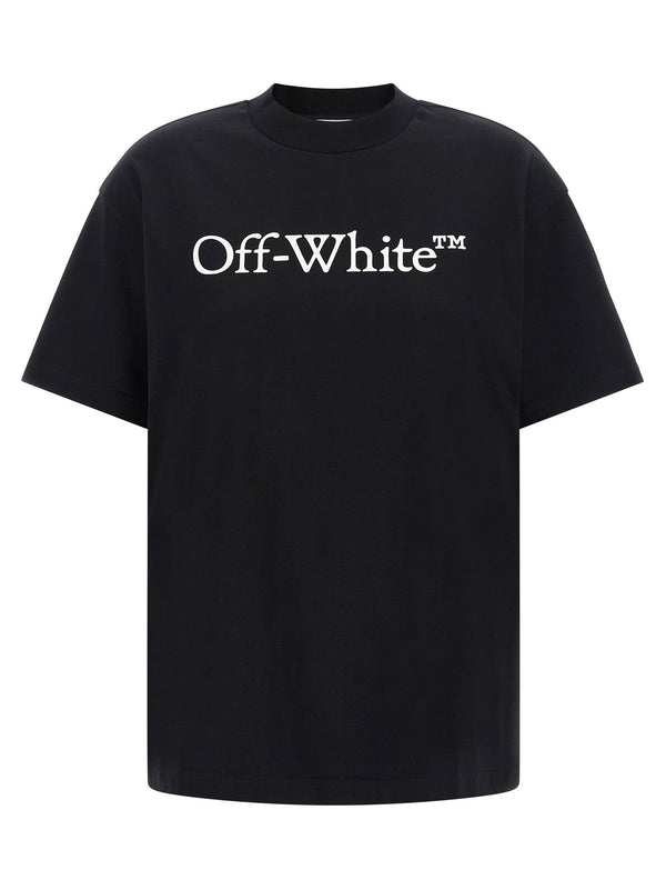 تيشيرت Off White شعار-مطبوع قطن قميص — أسود