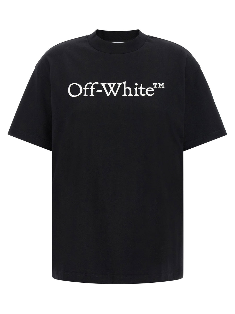 Off White Logo-Printed T-Shirt — Black