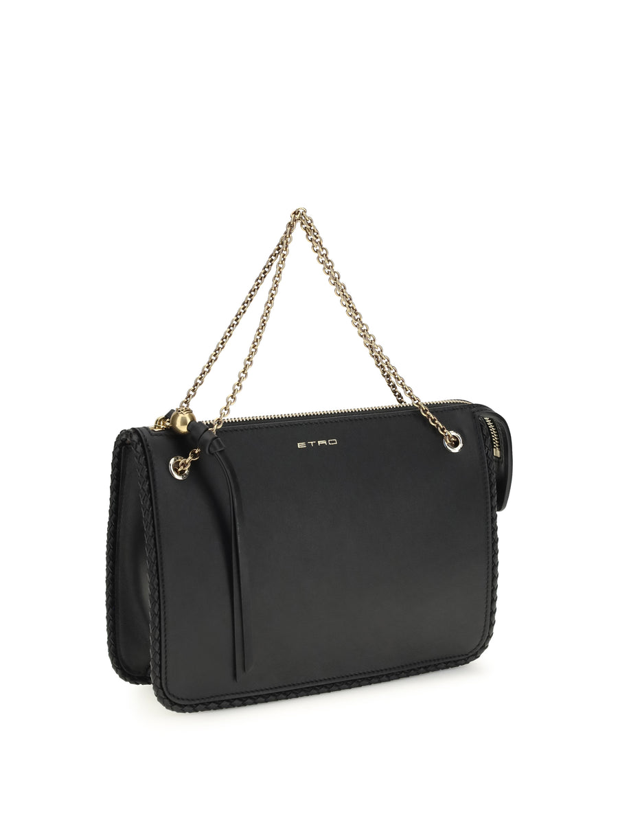 Crossbody Clutch Black Leather Calf Bags