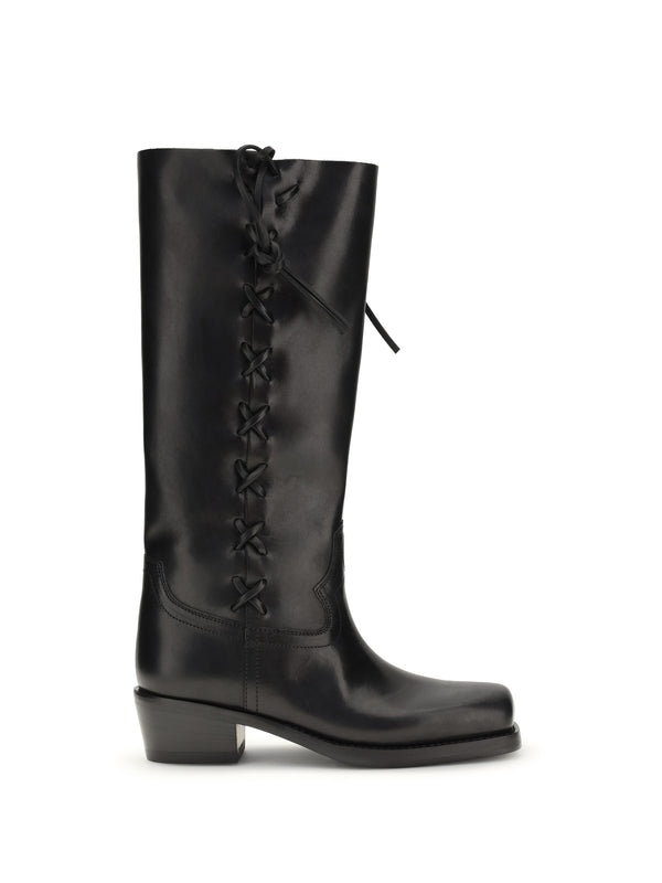 Boots Roxanne Black Calfskin Calf Leather