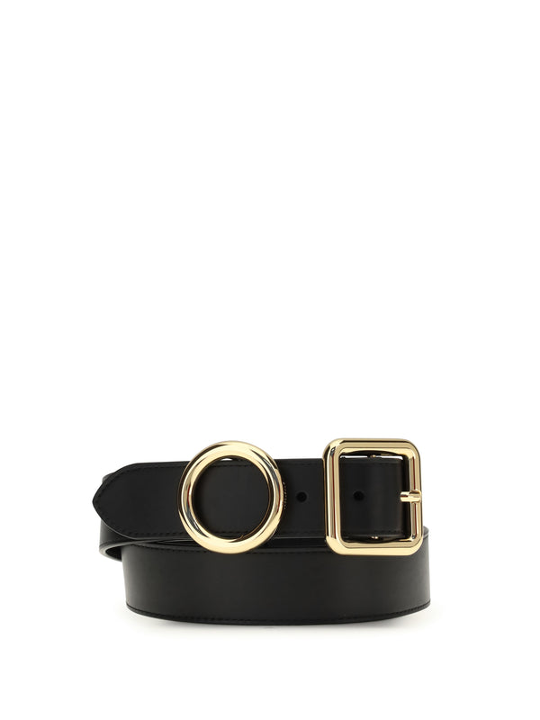 Jacquemus 100% Calf Leather Bos Taurus belt in black