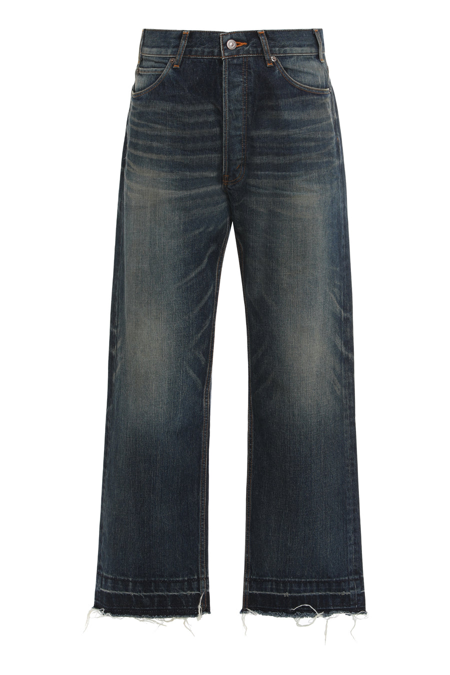 Straight Cut Denim Jeans Cotton Regular & Straight-leg