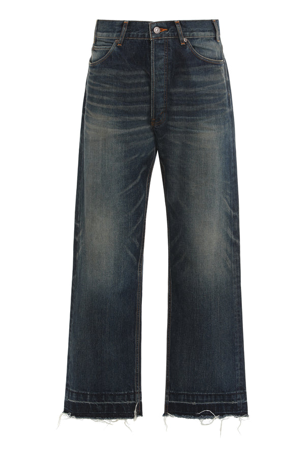 Straight Cut Denim Jeans Cotton Regular & Straight-leg