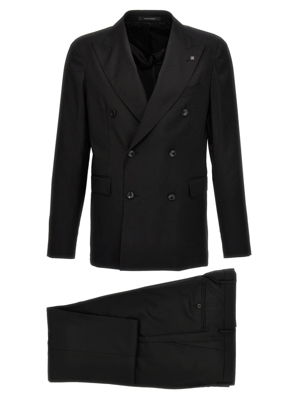 Tagliatore Vesuvio Pant Suit — Black