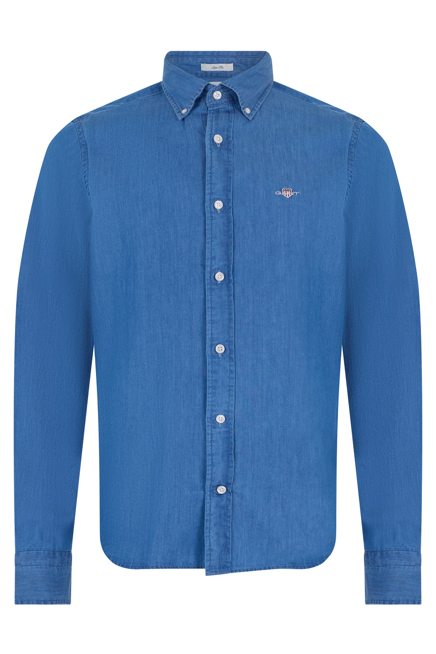 Shirt Cotton Long-Sleeve Blue