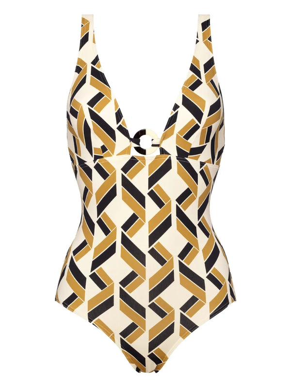 Eres Polyamide 77% swimsuit in cream