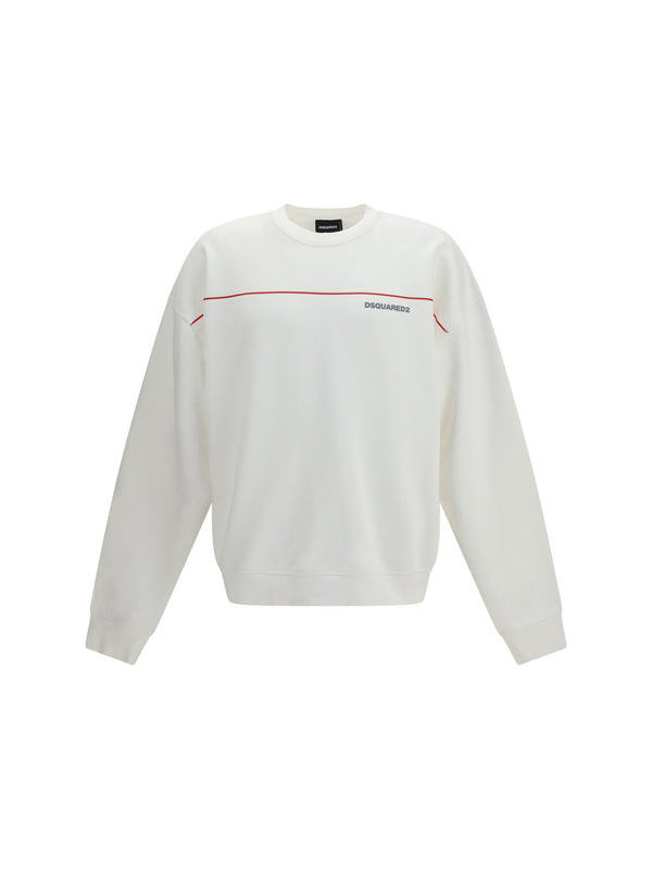 Dsquared2 100% cotton sweatshirt in white