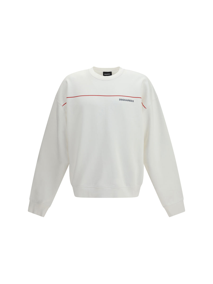 Dsquared2 100% cotton sweatshirt in white