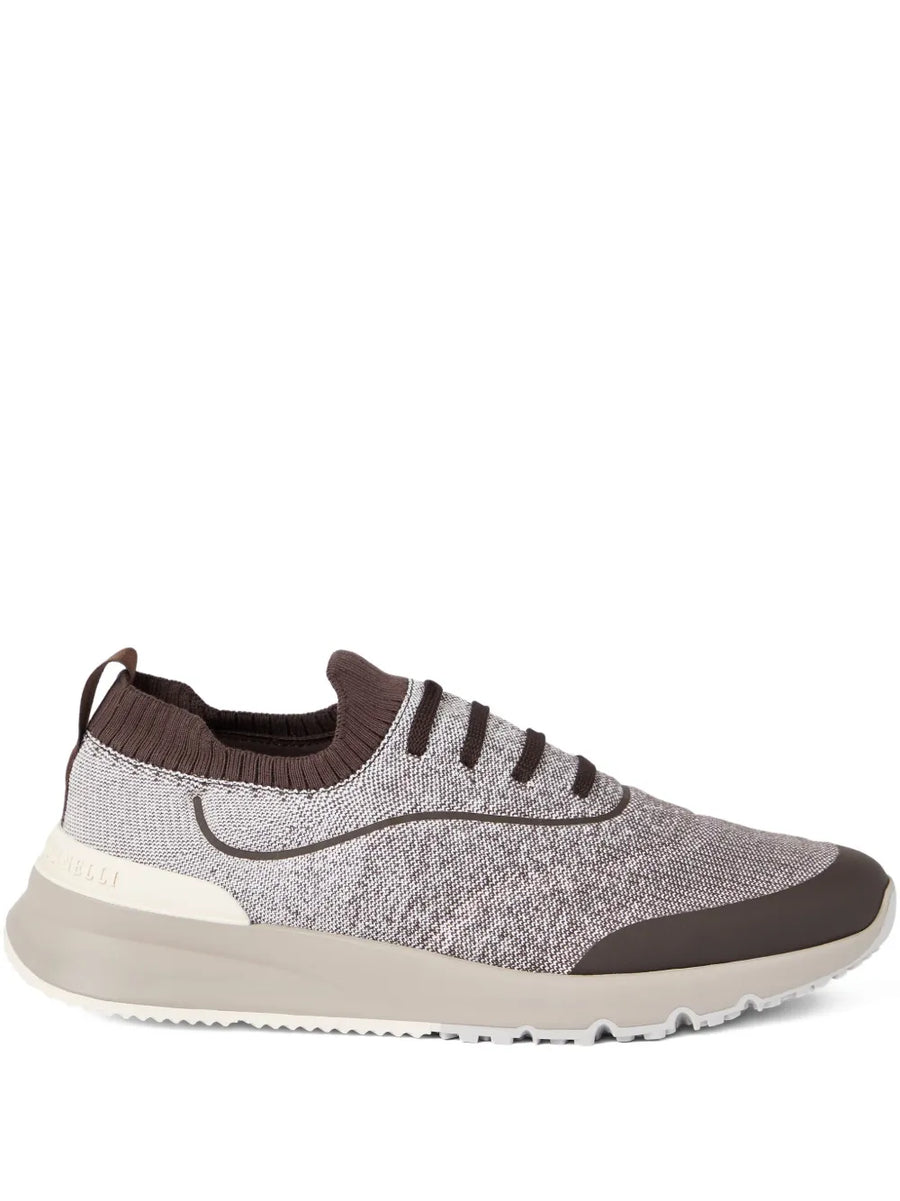 Brunello Cucinelli Cotton 100% (outer) sneaker in grey