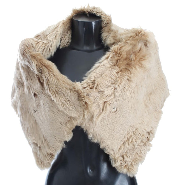 Dolce & Gabbana 100% Alpaca shawl in beige