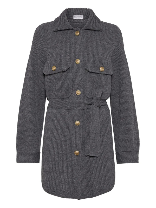 Brunello Cucinelli Virgin Wool 60% cardigan in grey