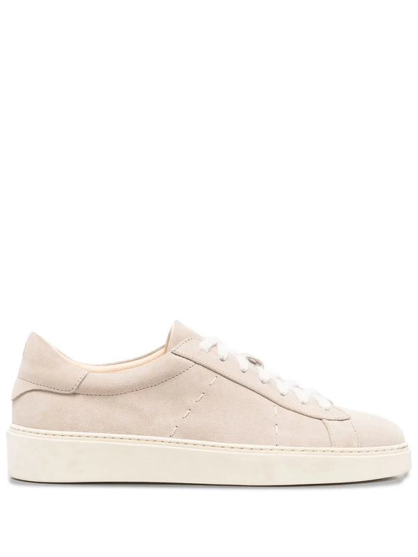 Eleventy Outer: Calf Leather 100% sneaker in beige