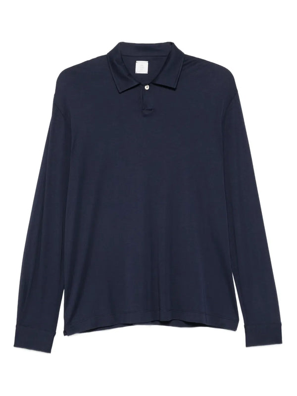 Eleventy Modal 50% polo shirt in navy