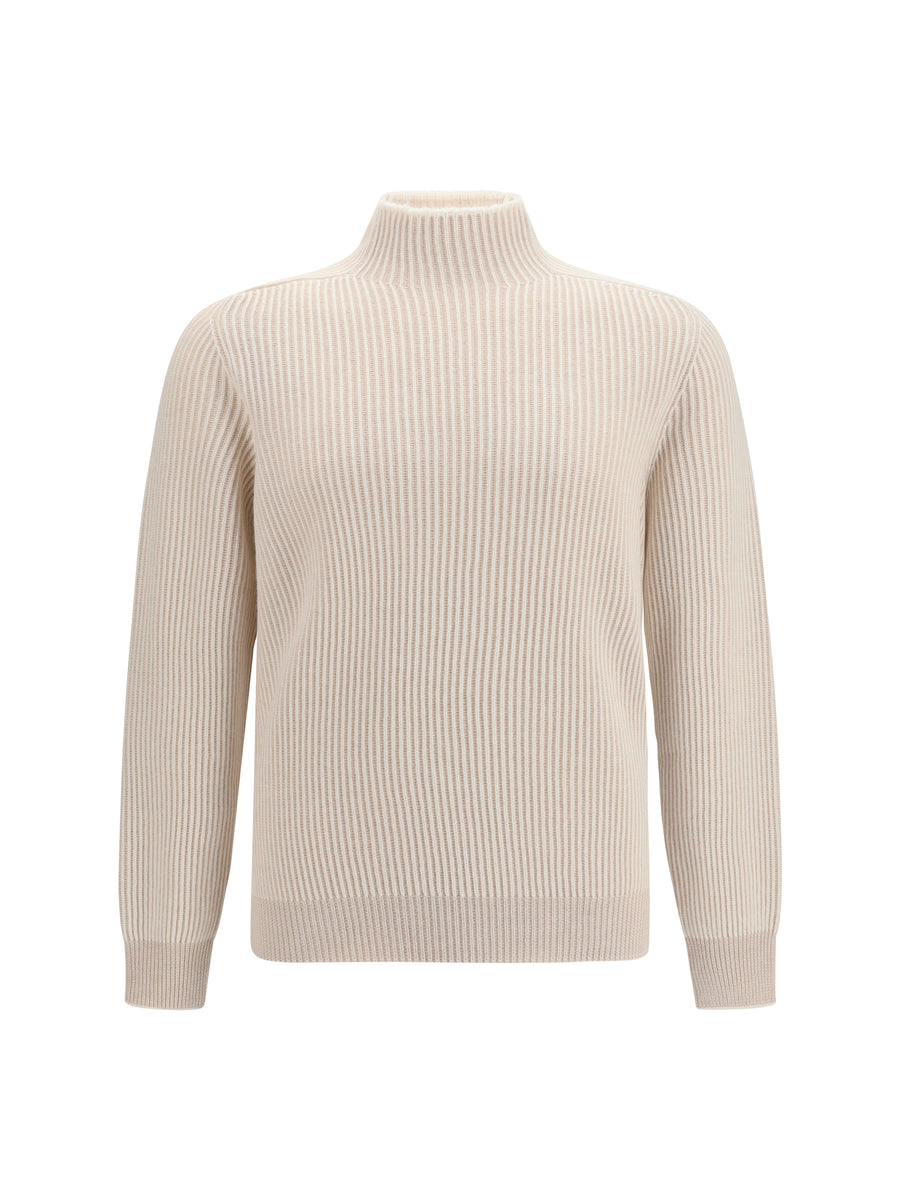 Sweater Cashmere Turtleneck Panama/beige