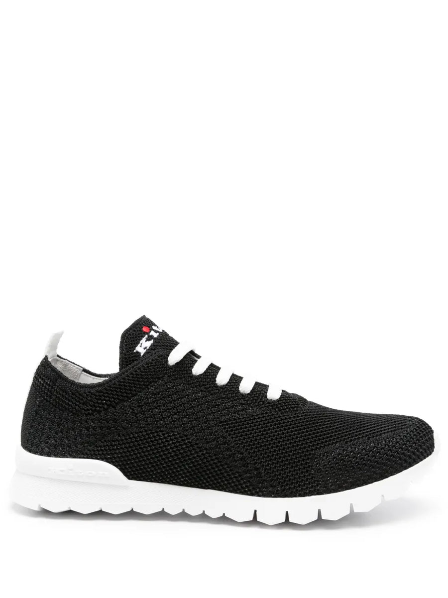 Kiton Outer: Fabric 100% sneaker in black