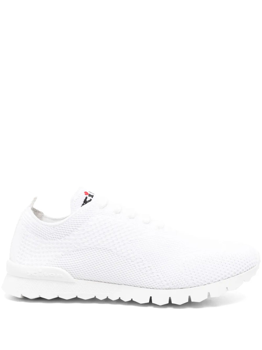 Kiton Outer: Fabric 100% sneaker in white