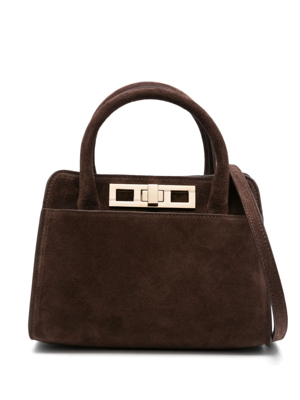 Fabiana Filippi Suede 100% tote bag in brown