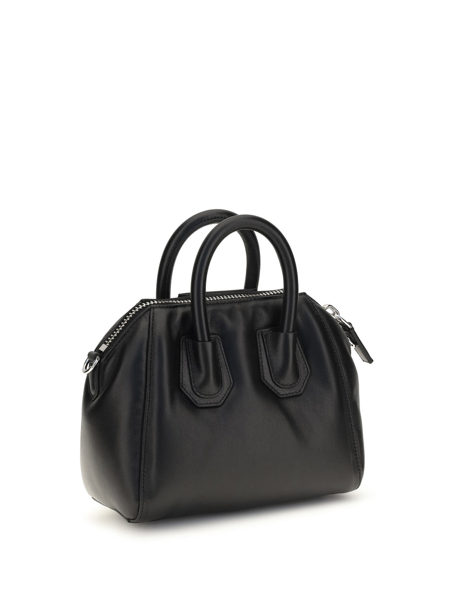 Handbag Antigona Bomber Mini Black Lamb Leather Shoulder Bags