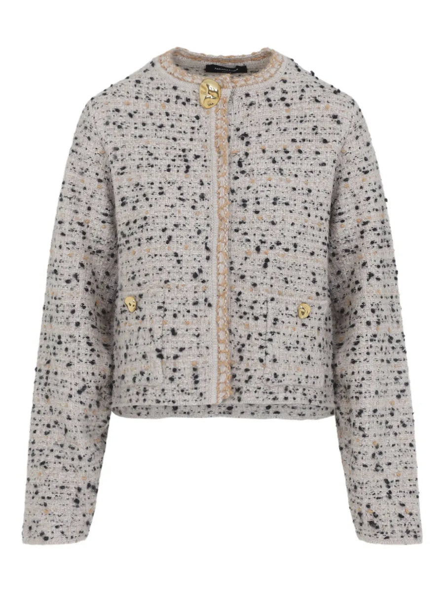 Fabiana Filippi Virgin Wool 100% jacket in beige
