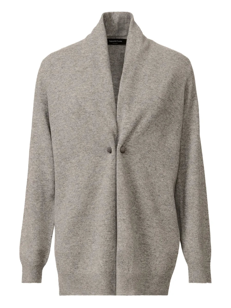 Fabiana Filippi Virgin Wool 75% cardigan in grey