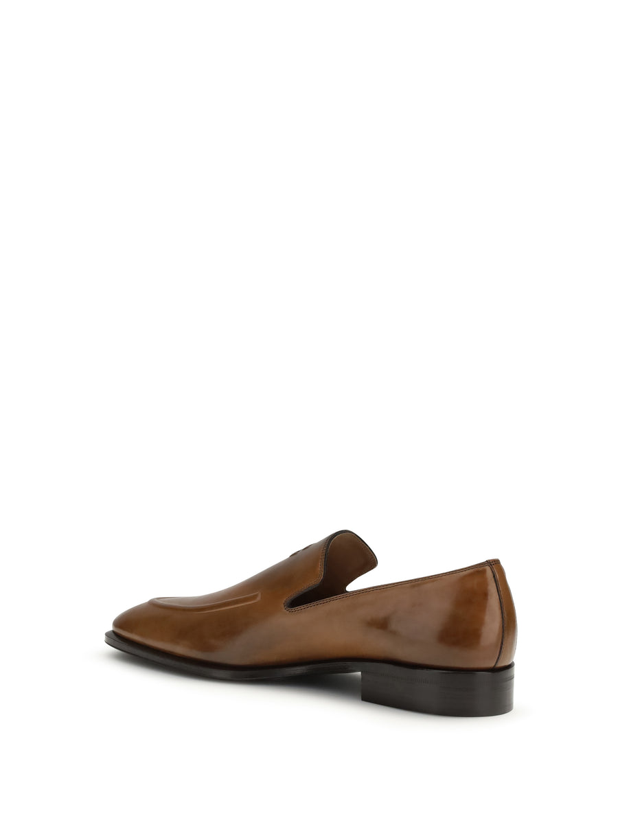 Leather Loafers Cognac Calf