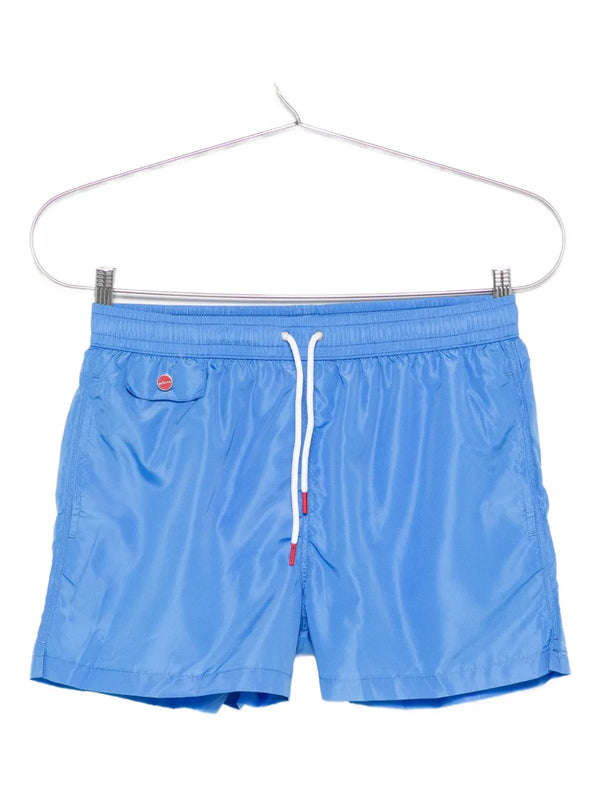 Kiton Polyester 100% swim shorts in blue