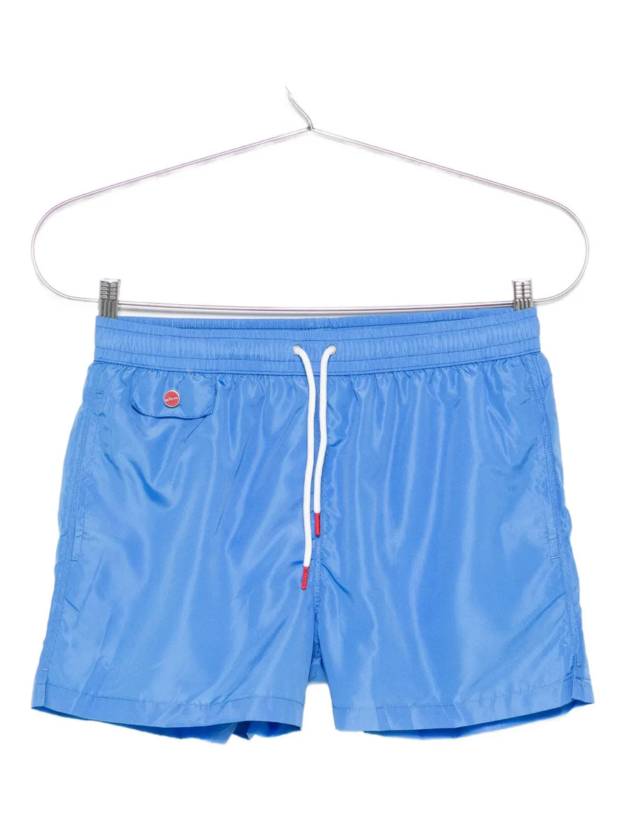 Kiton Polyester 100% swim shorts in blue
