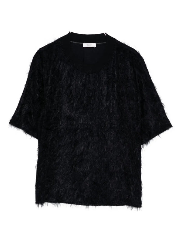 Peserico Wool 100% t-shirt in black