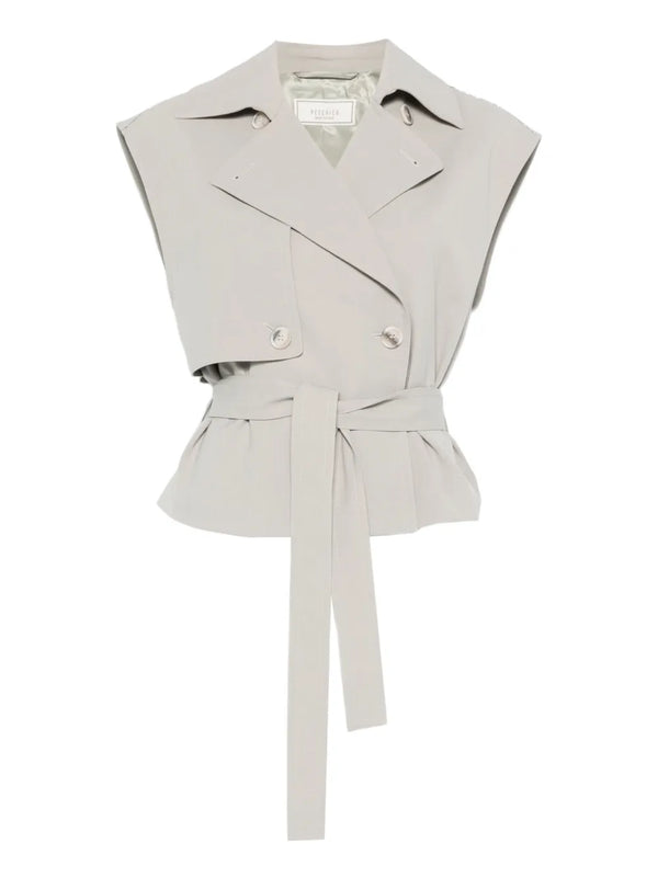 Peserico Outer: Polyester 53% blazer in beige