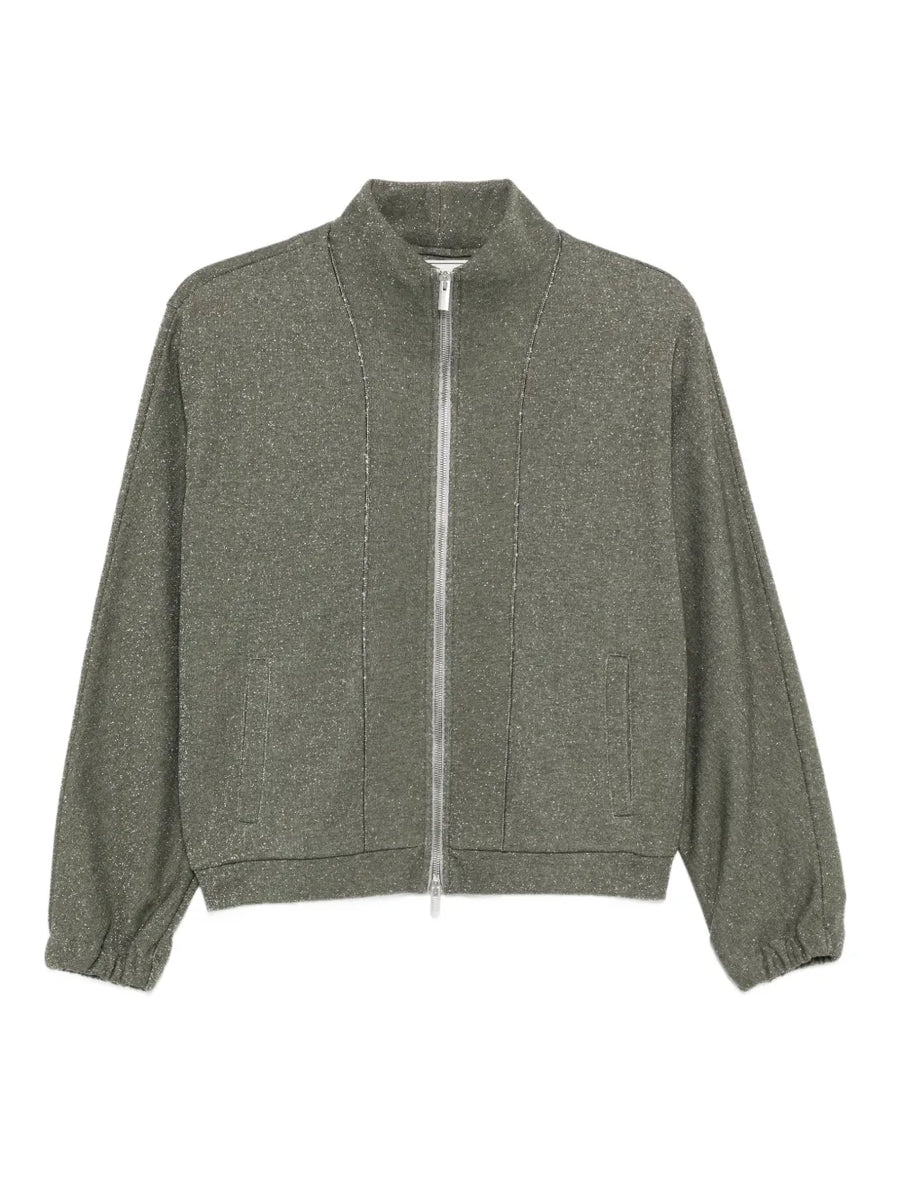 Peserico Outer: Cotton 80% sweatshirt in green