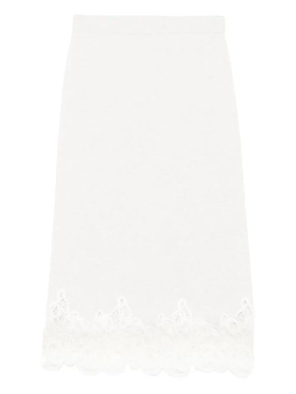 Fabiana Filippi Wool 75% skirt in white