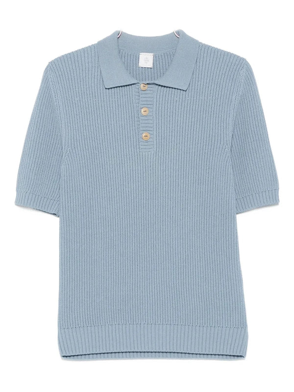 Eleventy Cotton 100% polo shirt in light blue