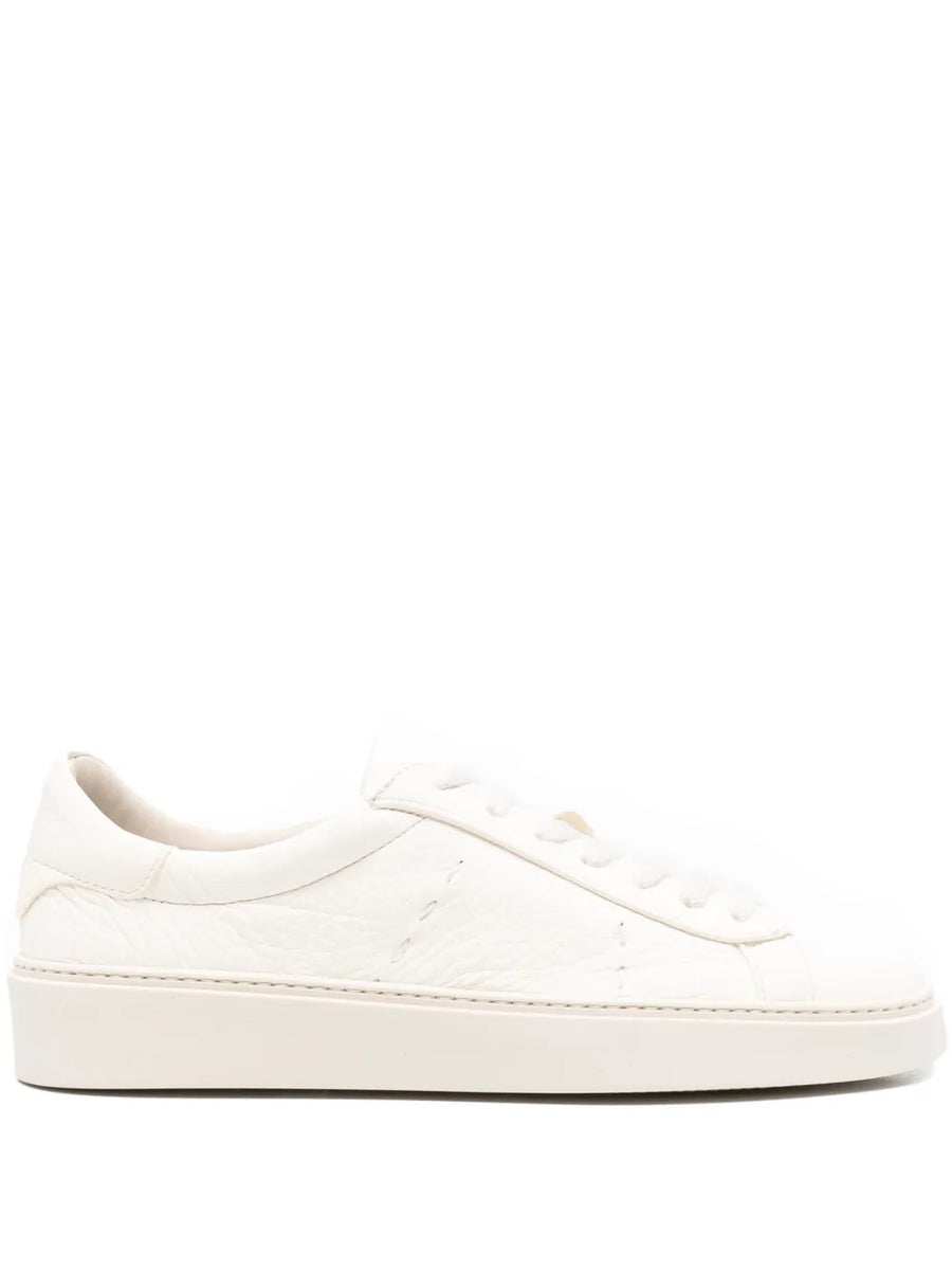 Eleventy Upper: Calf Leather 100% sneaker in off-white