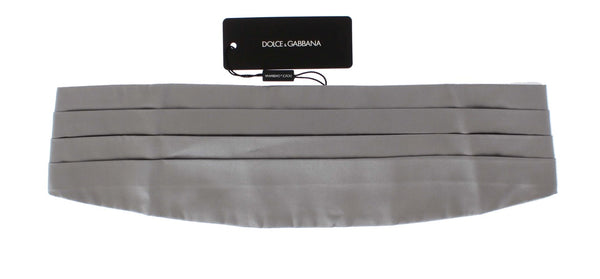 Dolce & Gabbana 100% Silk cummerbund in silver