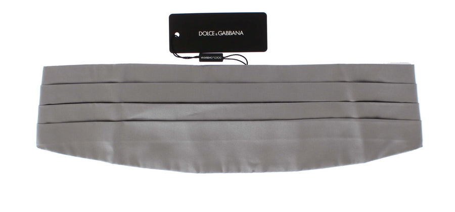 Dolce & Gabbana 100% Silk cummerbund in silver