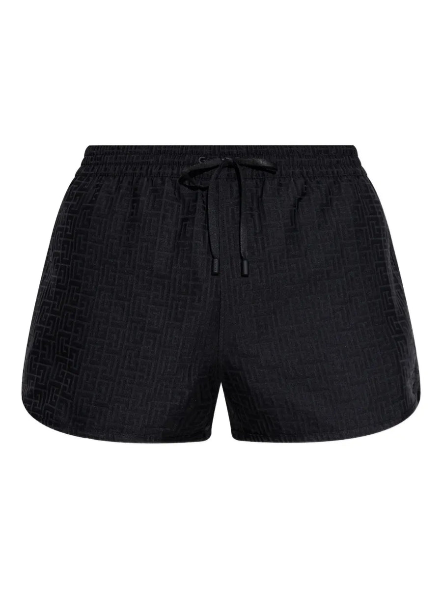 Balmain Polyester 71% swim shorts in black