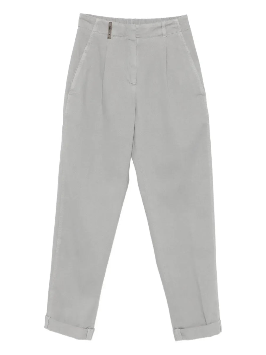 Peserico Cotton 98% trousers in grey