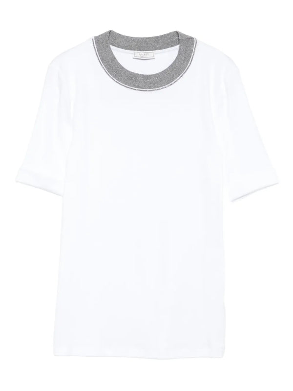 Peserico Cotton 94% t-shirt in white