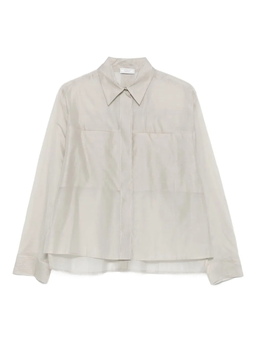 Peserico Cotton 67% shirt in beige
