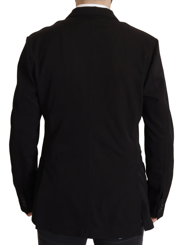 Dolce & Gabbana 97% Virgin Wool 3% Elastane; Lining: 57% Cupro 43% Polyester blazer in black