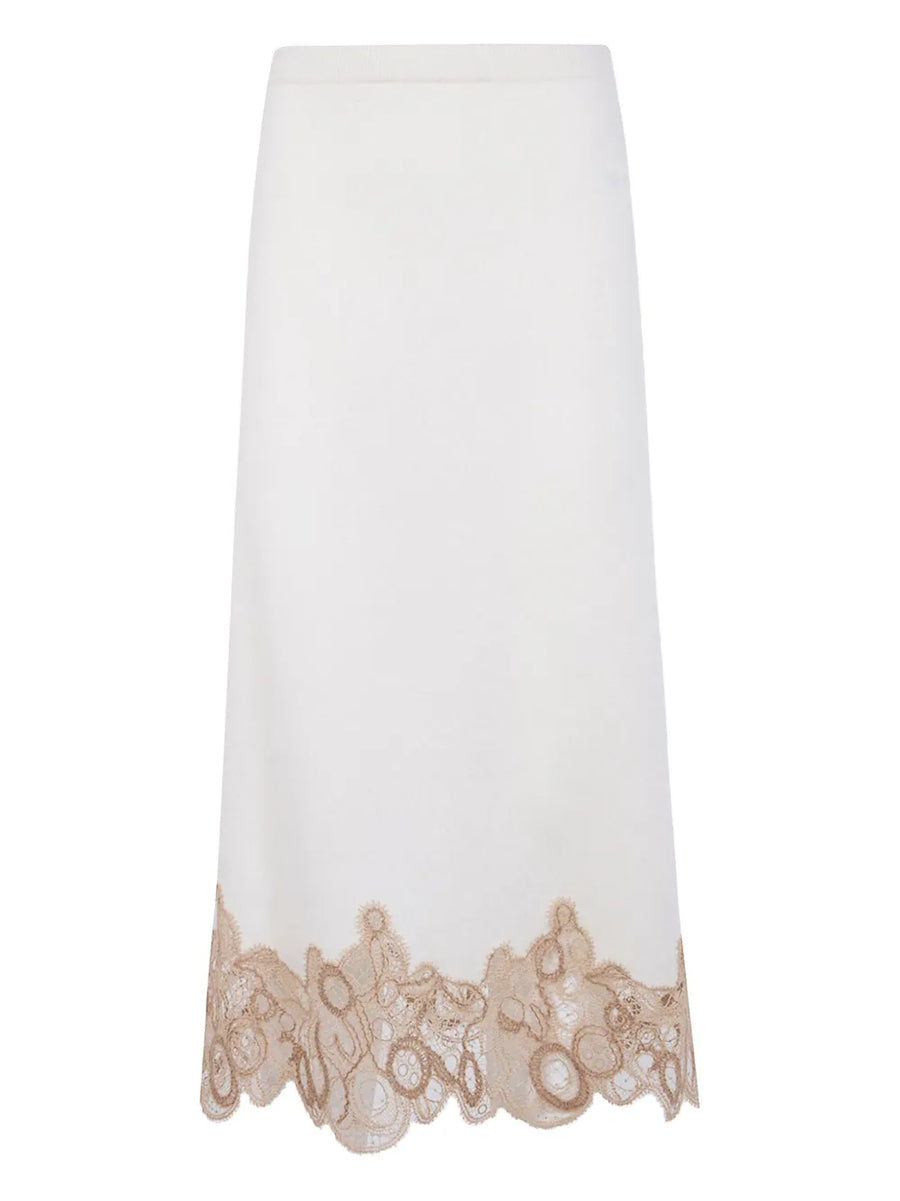 Fabiana Filippi Wool 100% skirt in white