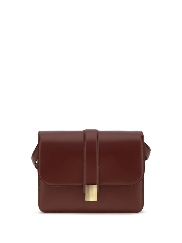Khaite 100% Calf Leather Bos Taurus shoulder bag in red