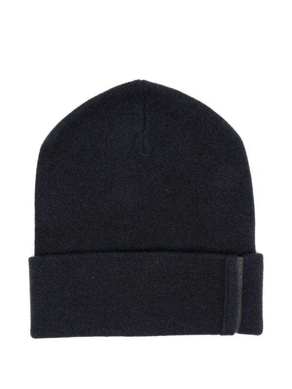 Brunello Cucinelli Cashmere 100% beanie in navy