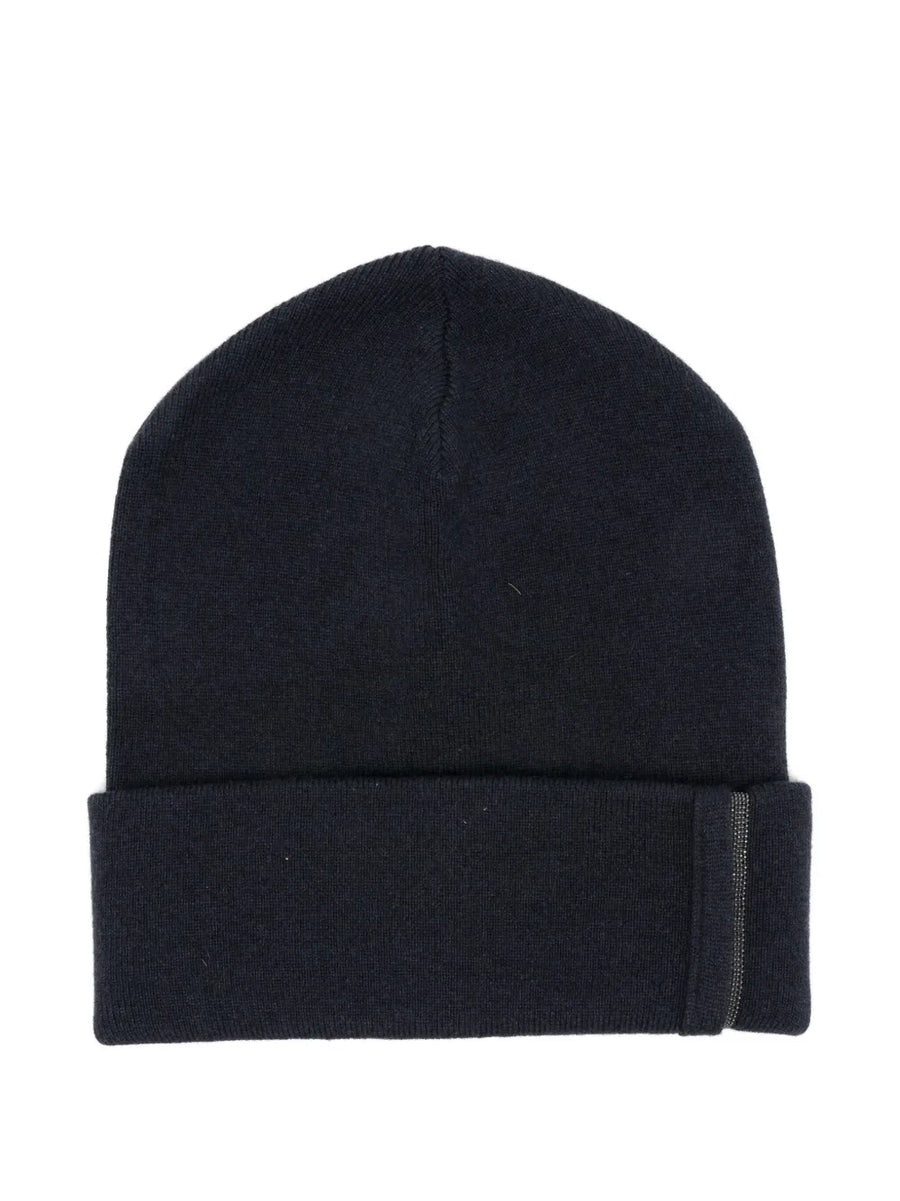 Brunello Cucinelli Cashmere 100% beanie in navy